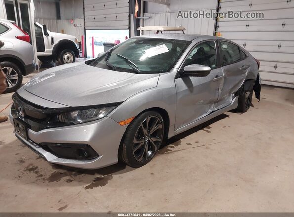 2HGFC2F89MH514491 2021 HONDA CIVIC Silver წინა მარცხენა ხედი სამი მეოთხედიდან
