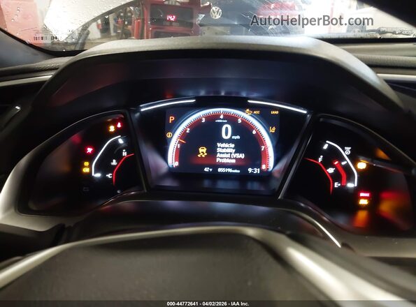 2HGFC2F89MH514491 2021 HONDA CIVIC Silver უკანა სავარძლების ხედი