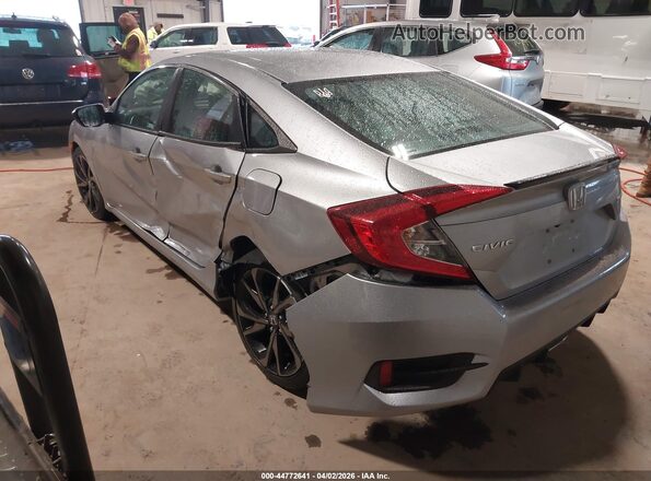 2HGFC2F89MH514491 2021 HONDA CIVIC Silver უკანა მარცხენა
