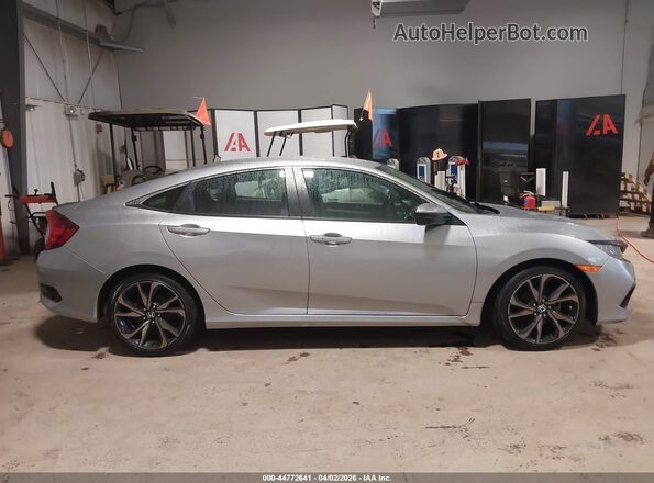2HGFC2F89MH514491 2021 HONDA CIVIC Silver უკანა სალონის ხედი