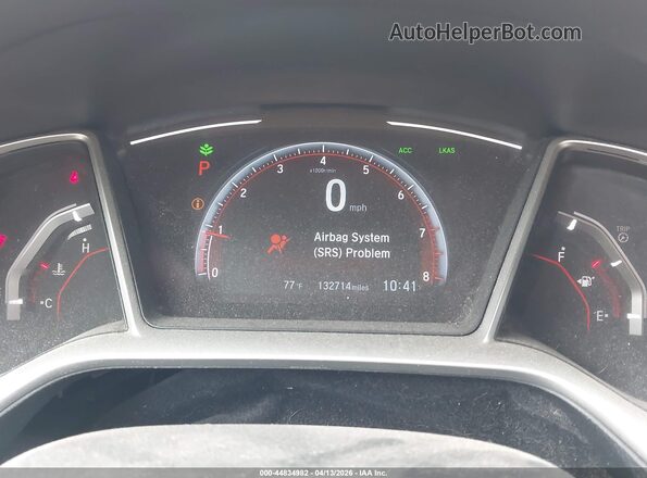 2HGFC2F8XKH581324 2019 HONDA CIVIC Gray Вид задніх сидінь