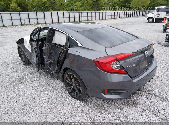 2HGFC2F8XKH591514 2019 HONDA CIVIC Gray Задня ліва чверть