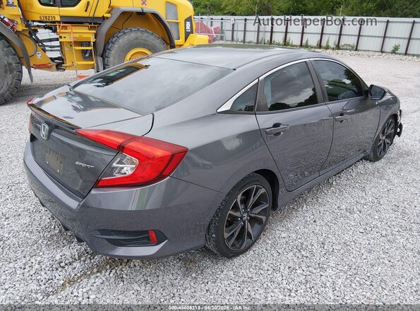 2HGFC2F8XKH591514 2019 HONDA CIVIC Gray Задня права чверть