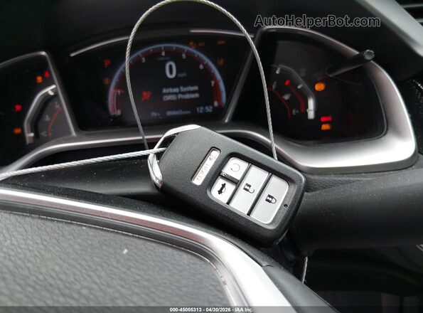 2HGFC2F8XKH591514 2019 HONDA CIVIC Gray Вид панелі приладів