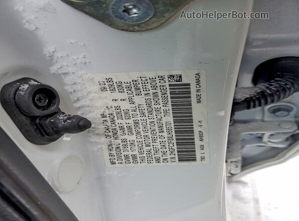 2HGFC2F8XLH585701 2020 HONDA CIVIC White Widok komory silnika