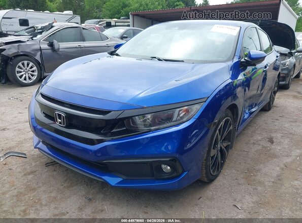 2HGFC2F8XMH505184 2021 HONDA CIVIC Blue Vista tres cuartos delantera izquierda