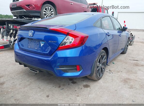 2HGFC2F8XMH505184 2021 HONDA CIVIC Blue Trasero derecho