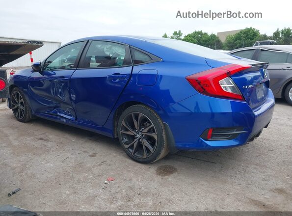 2HGFC2F8XMH505184 2021 HONDA CIVIC Blue Vista interior de 360 grados