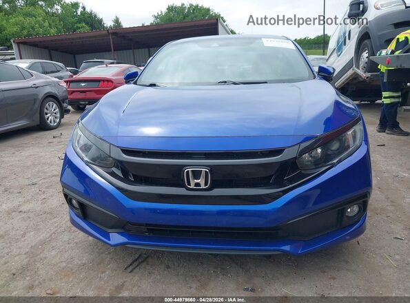 2HGFC2F8XMH505184 2021 HONDA CIVIC Blue Vista del cuadro de instrumentos