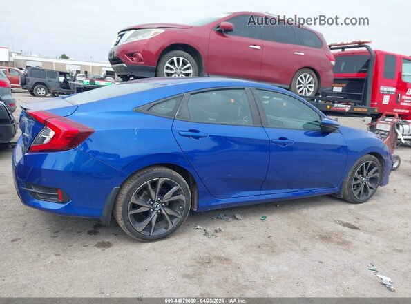 2HGFC2F8XMH505184 2021 HONDA CIVIC Blue Vista interior trasera