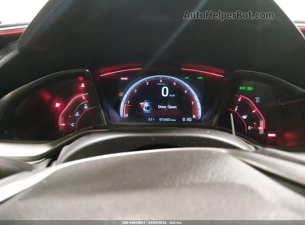 2HGFC3A57LH754463 2020 HONDA CIVIC SI Черный Вид задних сидений
