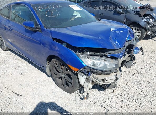 2HGFC4B82KH301722 2019 HONDA CIVIC Blue Դիմացի տեսք