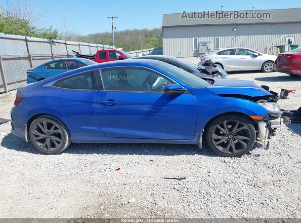 2HGFC4B82KH301722 2019 HONDA CIVIC Blue Սալոնի 360 աստիճան տեսք