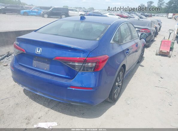 2HGFE1F70NH303645 2022 HONDA CIVIC Blue Задня права чверть