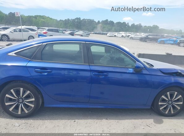 2HGFE1F70NH303645 2022 HONDA CIVIC Blue Вид задньої частини салону