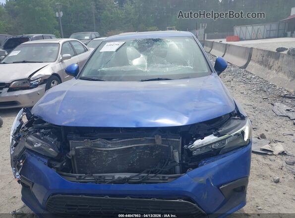 2HGFE1F70NH303645 2022 HONDA CIVIC Blue Вид щитка приладів