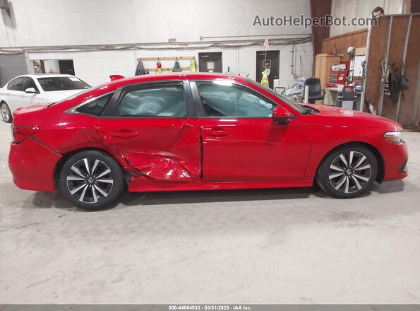 2HGFE1F70NH304195 2022 HONDA CIVIC Red Widok wnętrza z tyłu