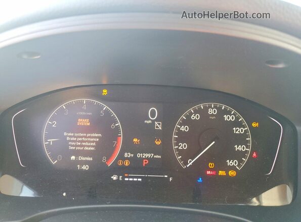 2HGFE2F22TH529533 2026 HONDA CIVIC White ხელსაწყოთა პანელის ხედი