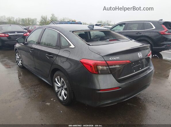2HGFE2F24PH562667 2023 HONDA CIVIC Gray Trasero izquierdo