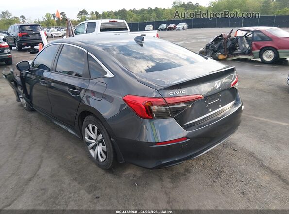 2HGFE2F25PH561172 2023 HONDA CIVIC Gray Rear left