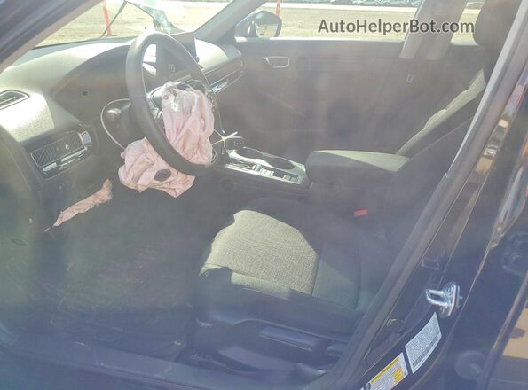 2HGFE2F27SH543958 2025 HONDA CIVIC Black Вид салону спереду