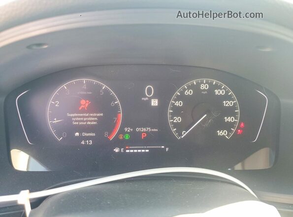 2HGFE2F27SH543958 2025 HONDA CIVIC Black Вид щитка приладів