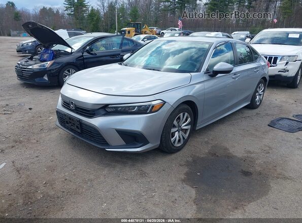 2HGFE2F28NH508785 2022 HONDA CIVIC Silver წინა მარცხენა ხედი სამი მეოთხედიდან