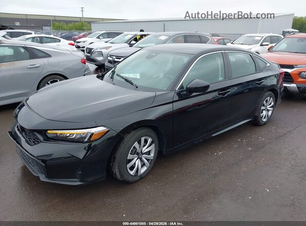 2HGFE2F28TH546675 2026 HONDA CIVIC Black წინა მარცხენა ხედი სამი მეოთხედიდან