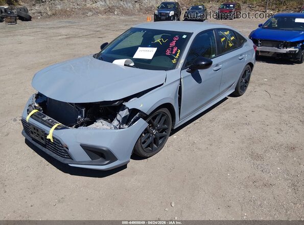 2HGFE2F50NH582549 2022 HONDA CIVIC Light Blue Передня ліва чверть