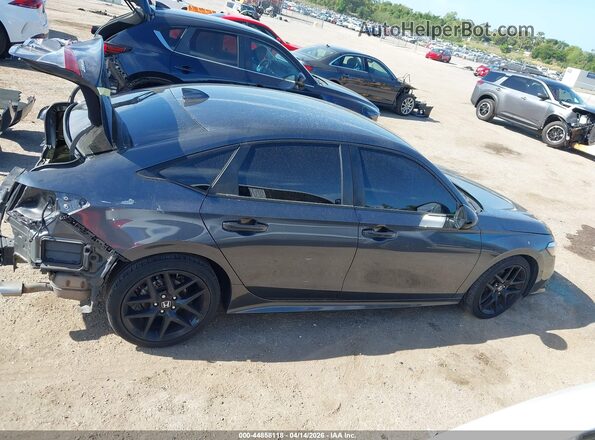 2HGFE2F50NH592417 2022 HONDA CIVIC Gray Սալոնի հետևի տեսք