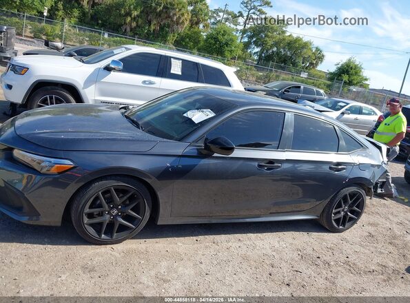 2HGFE2F50NH592417 2022 HONDA CIVIC Gray Սալոնի 360 աստիճան տեսք