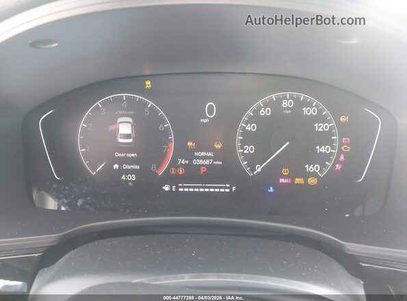 2HGFE2F50PH544869 2023 HONDA CIVIC Black Vista de los asientos traseros