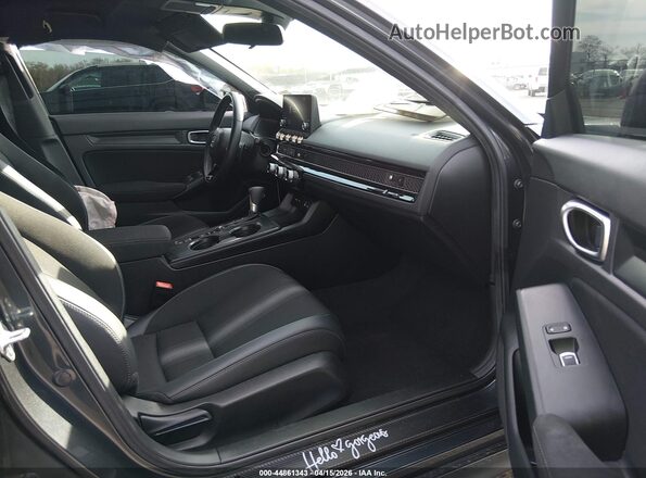 2HGFE2F50RH563019 2024 HONDA CIVIC Black Widok wnętrza z przodu