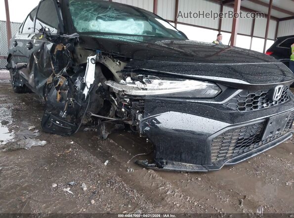2HGFE2F50SH582319 2025 HONDA CIVIC Black წინა სალონის ხედი