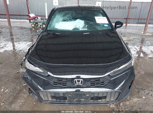 2HGFE2F50SH582319 2025 HONDA CIVIC Black წინა პანელის ხედი