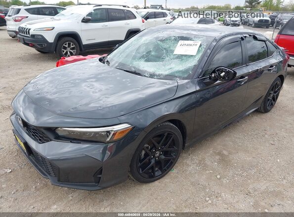 2HGFE2F51SH520783 2025 HONDA CIVIC Black Vista tres cuartos delantera izquierda