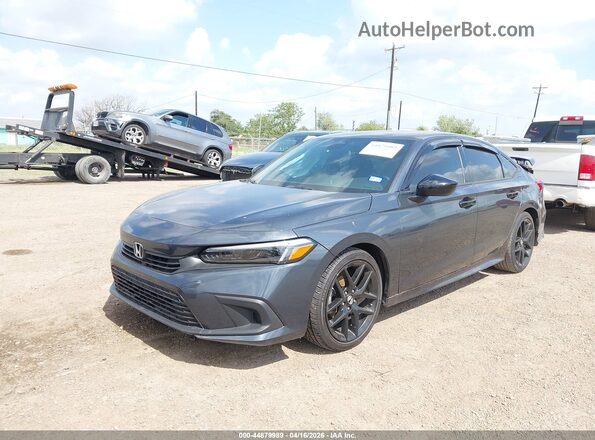 2HGFE2F52NH512843 2022 HONDA CIVIC Gray Передня ліва чверть