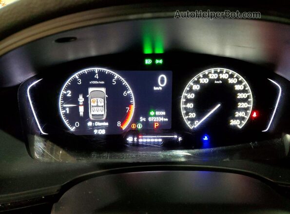 2HGFE2F52RH102842 2024 HONDA CIVIC Белый Вид щитка приборов