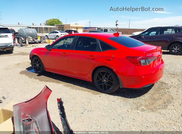 2HGFE2F52RH552605 2024 HONDA CIVIC Red უკანა მარცხენა