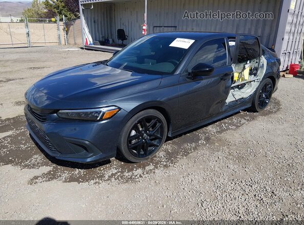 2HGFE2F52RH577438 2024 HONDA CIVIC Gray Առջևի ձախ երեք քառորդ տեսարան