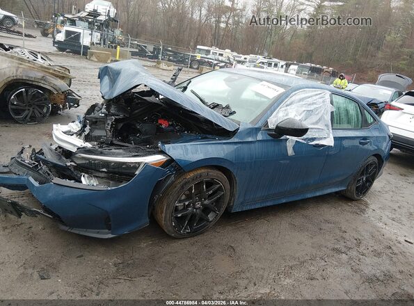 2HGFE2F52SH587568 2025 HONDA CIVIC Blue Սալոնի 360 աստիճան տեսք