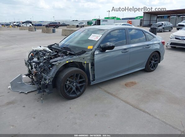 2HGFE2F52SH595430 2025 HONDA CIVIC Gray Vista tres cuartos delantera izquierda