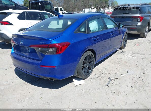2HGFE2F53NH564112 2022 HONDA CIVIC Blue Rear right