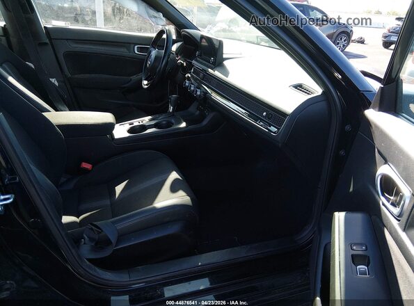 2HGFE2F53NH596235 2022 HONDA CIVIC Black Вид салону спереду