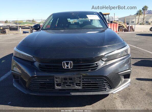 2HGFE2F53NH596235 2022 HONDA CIVIC Black Вид щитка приладів