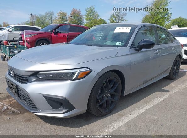2HGFE2F53NH609842 2022 HONDA CIVIC Gray Przód lewy