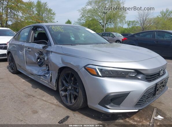 2HGFE2F53NH609842 2022 HONDA CIVIC Gray Widok z przodu