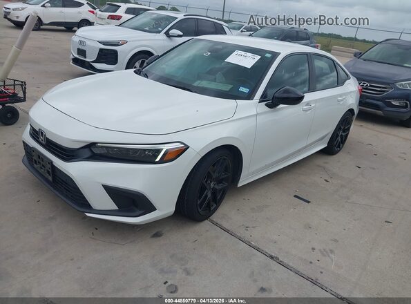 2HGFE2F53PH501854 2023 HONDA CIVIC White Առջևի ձախ երեք քառորդ տեսարան