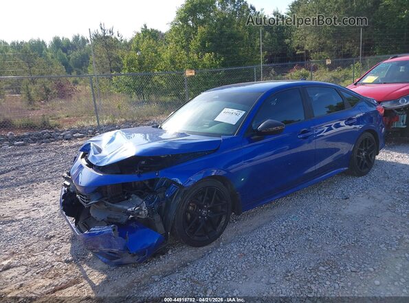 2HGFE2F53PH506424 2023 HONDA CIVIC Blue Передня ліва чверть