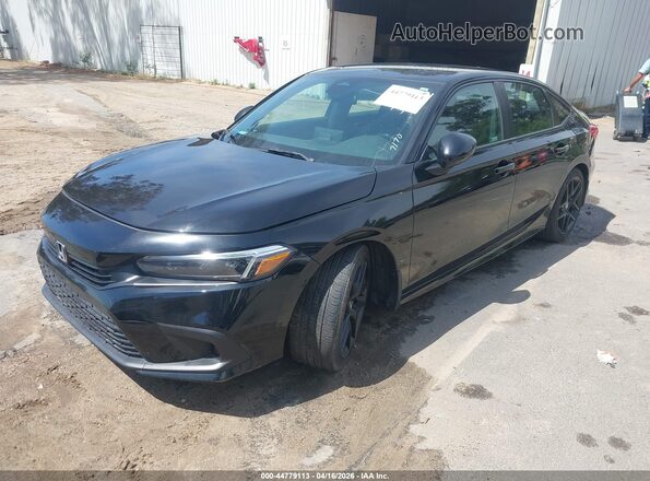 2HGFE2F53PH507170 2023 HONDA CIVIC Black Առջևի ձախ երեք քառորդ տեսարան